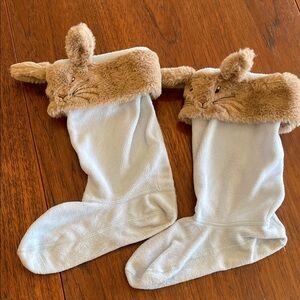 Hadley bunny boot/wellie socks